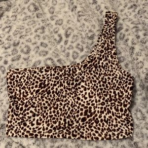 Cheetah Asymmetrical Top